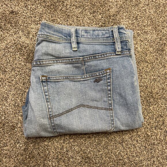 AX Armani Exchange Skinny Jeans Mens 38x27 S/C Straight Light Blue Denim Pants